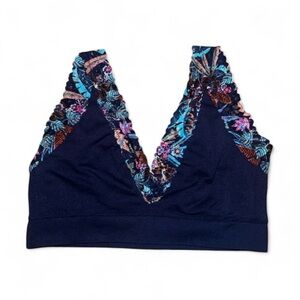 Pink Tropical Lace Bralette Size Small